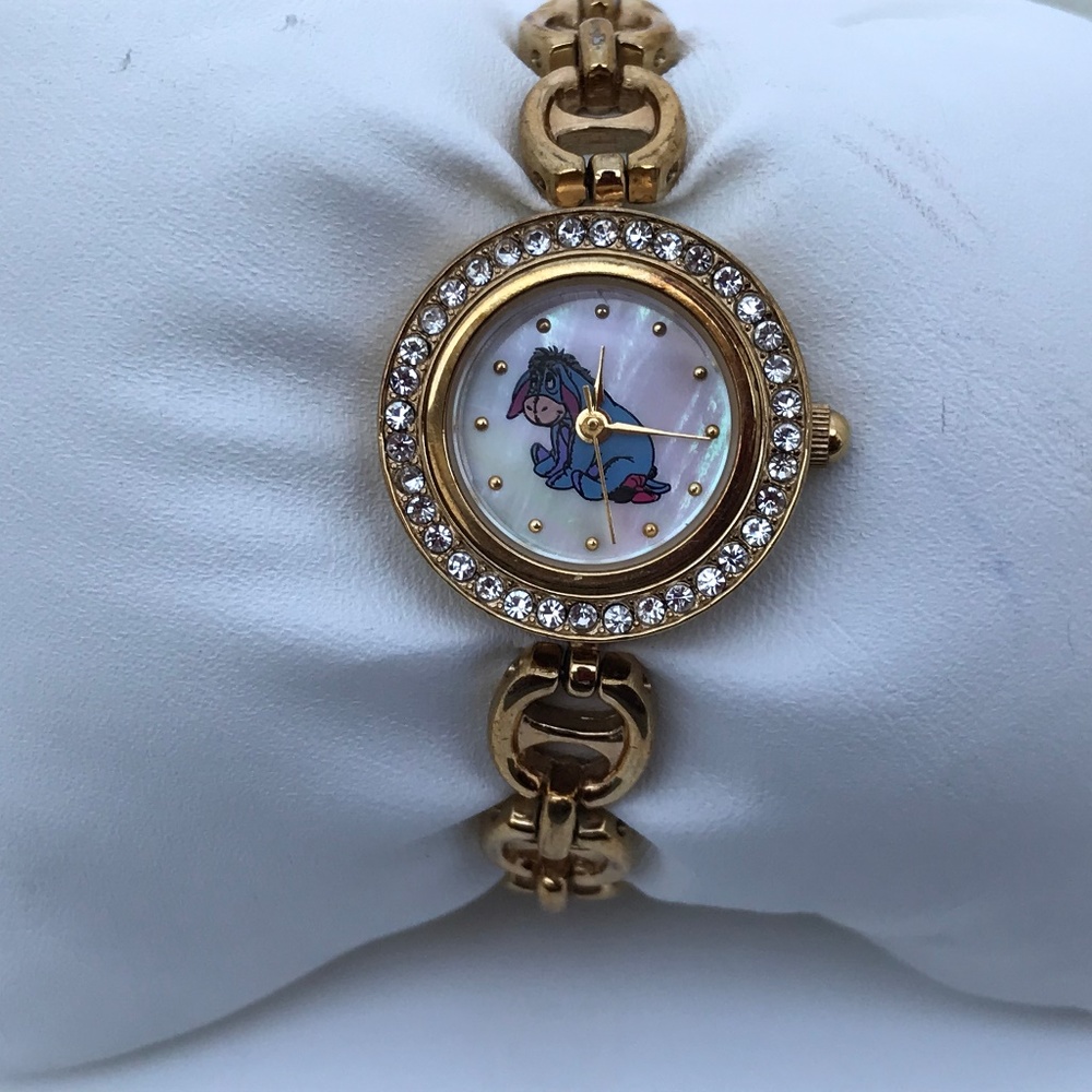 Vintage Disney Eeyore Watch Winnie the Pooh Gold T - Picture 5 of 8